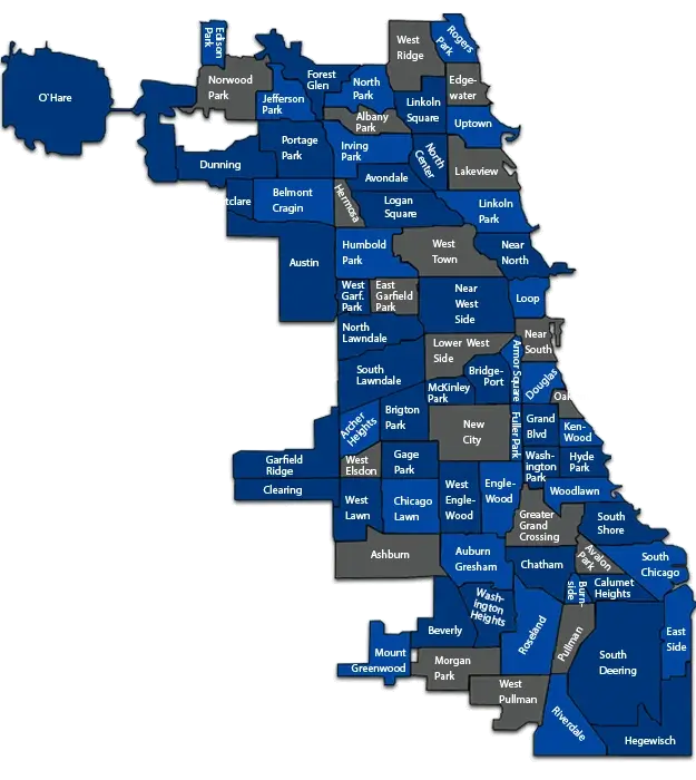chicago neighborhood map
